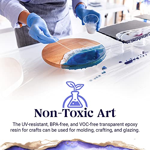 Crystal Clear Epoxy 1 Gallon Resin Kit(.5 Gallon Resin + .5 Gallon