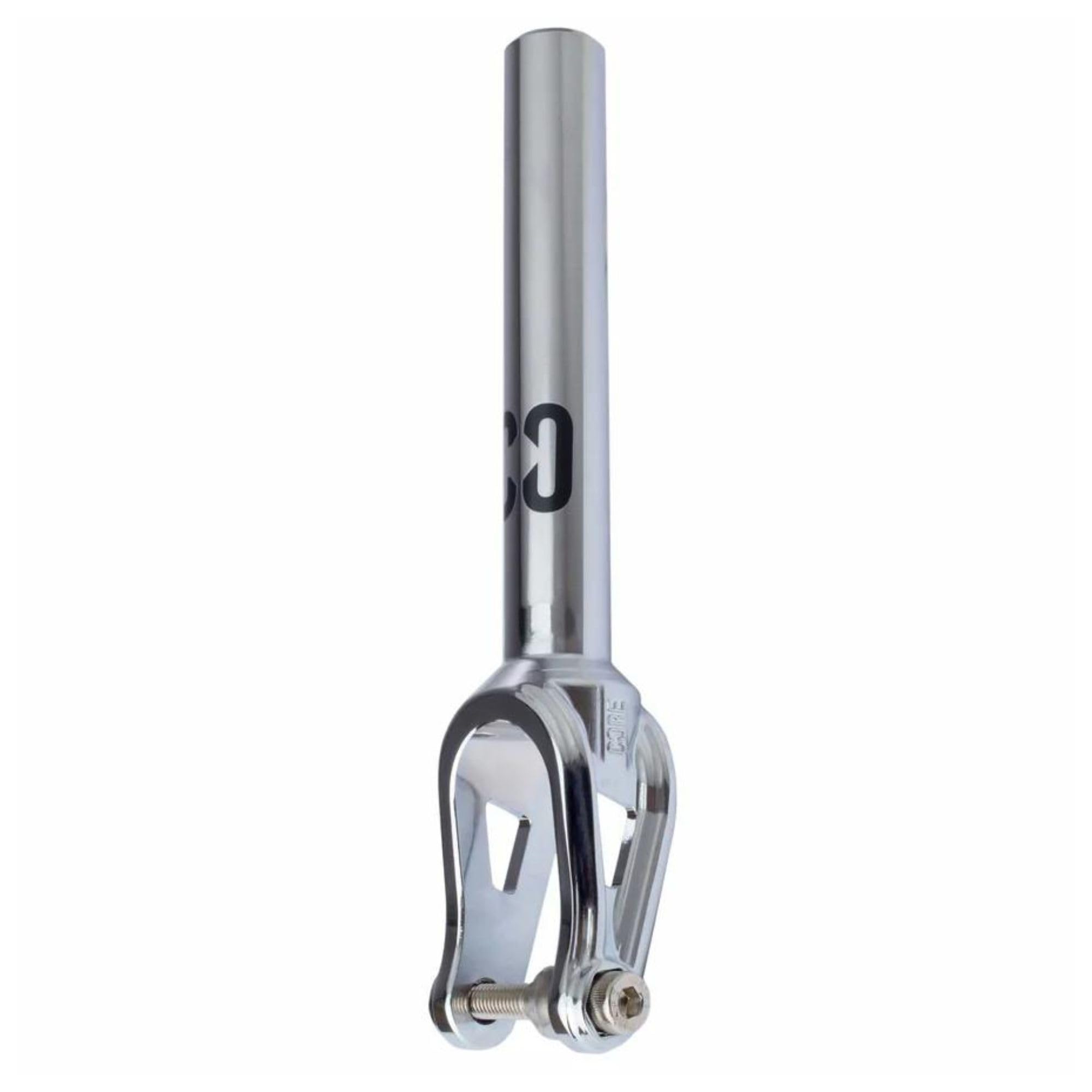 Core IHC Stunt Scooter Forks - SL2 Super Lightweight Threadless Forks for Custom Scooters Integrated spacers & Axle Included fits up to 120mm Wheels - Chrome