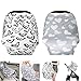 TUTUWEN [2Packs] Nursing Cover - Breastfeeding Cover Super Soft Cotton Multi Use for Baby Car Seat Covers Canopy Shopping Cart Cover Scarf-Hearts - Love