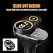 Bluetooth FM Transmitter, [Newest Version] Wireless Bluetooth Car Radio Transmitter Handsfree Car Kit Mp3 Player with 2 USB Ports, TF Card Slot for iPhone iPad Samsung HTC