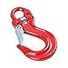 Anzio Half-Link Clevis Safety Latch Swivel Winch Hook Compatible with 4X4 Wrangler Off-Road WLL 17,000 lbs (17,000 lbs, Red)