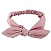 Yeshan Women and Girls Elastic Rabbit Bow Headbands/Bandana/Turban/Headwrap/Hairband with a Wired headband,pack of 6