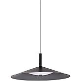 Nuvo Lighting 62/2073 Corrine - 25W CCT Selectable LED Pendant-7.25 Inches Tall and 18 Inches Wide, Finish Color: Matte Black