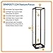 Tripp Lite 45U 4-Post Open Frame Rack, Network Equipment Rack, Threaded 12-24 Mounting Holes, 1000 lb. Capacity (SR4POST1224)