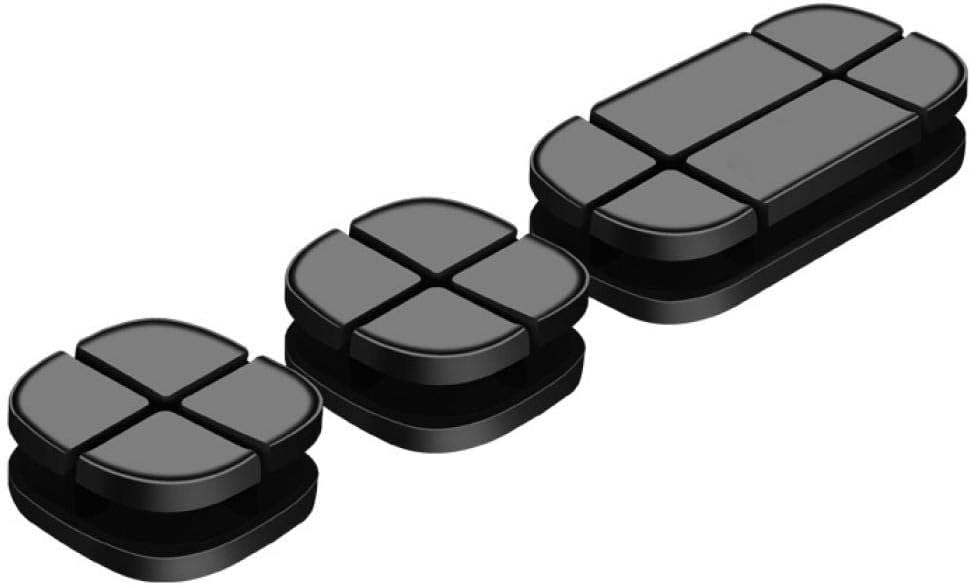 Cable clamp Finisher Secure clamp 5 Desktop Cable Storage Winder, Black