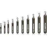 MUUNN Tungsten Skinny Drop Shot Weights with Rotating Round Eye | 97% tungsten skinny drop shot weights with a 360&deg; rotating round eye for smoother, more natural presentations