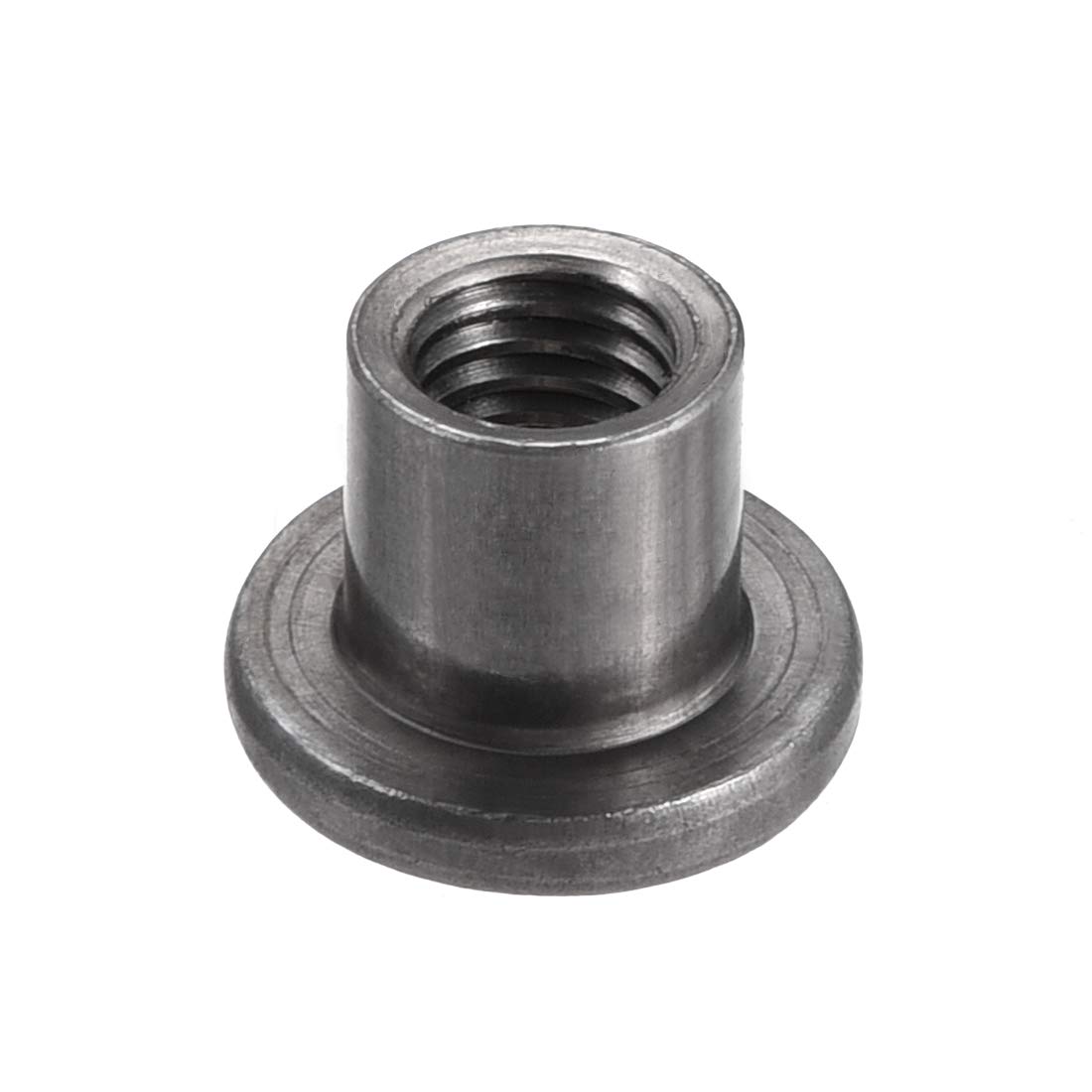 sourcing map M8x17.9x3mm Tee Nut Carbon Steel T-Nut Mounting Hardware Fitting Fastener Through Hole Flange Insert Female Thread 30Pcs