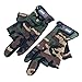 Sougayilang 3 Low-cut Fingers Skidproof Fishing Gloves Anti Slip Fishing Rod Tackle Gloves Outdoor Sports (Camouflage)