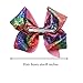 Sequin Bow 8 Inch Large Glitter Bow Sparkly Hair Ribbon Bows with Alligator Hair Clips Mermaid Hair Accessories for Girls Toddlers Kids Teens Senior Pack Of 3