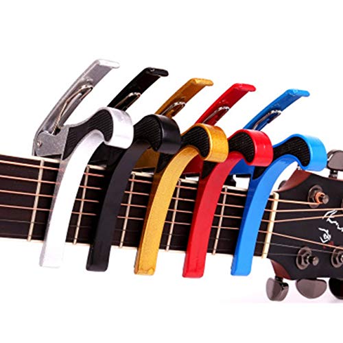 Smartlove1P 5 Colors Aluminium Alloy Capo Tuning Clutch-Type Folder Ukulele Folk Guitar Ukulele Diacritical Clip Capo Guitar Tuner - Thumbnail 3