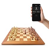 Chessnut Pro Tournament Size Electronic Chessboard &mdash; 55cm Board, Full Wooden Piece Recognition, AI Chess Computer, LED Lights &mdash; Professional Smart Chess Set