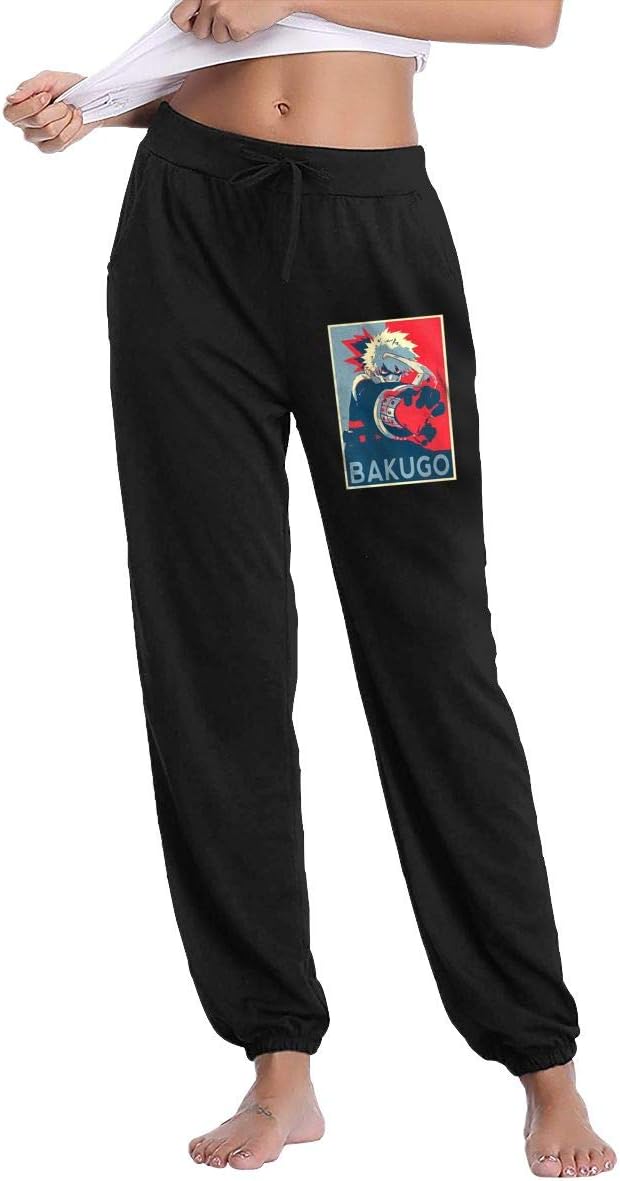 My Hero Academia Women's Active Yoga Lounge Sweat Pants with Pockets