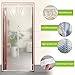 Magnetic Thermal Screen Door Curtain, Insulated Door Covering for Warm Winter & Cool Summer, Transparent Plastic Door Curtains Fit Doors Up to MAX 34