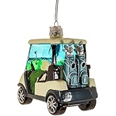 Kurt Adler 4-Inch Noble Gems™ Glass Golf Cart Ornament