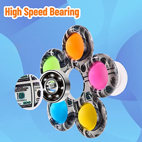 Fidget Spinners 7 Pack, Tie Dye Popper Small Fidget Toys Bulk Present