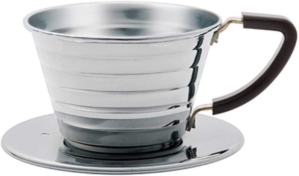 Kalita Stainless Steel Wave 155 Coffee Dripper, Size, Silver — image 1