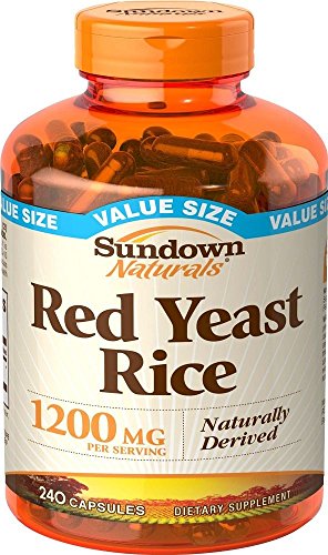 SUNDOWN NATURALS RED YEAST RICE 1200 MG CAPSULES – 240 EA (3-PACK)
