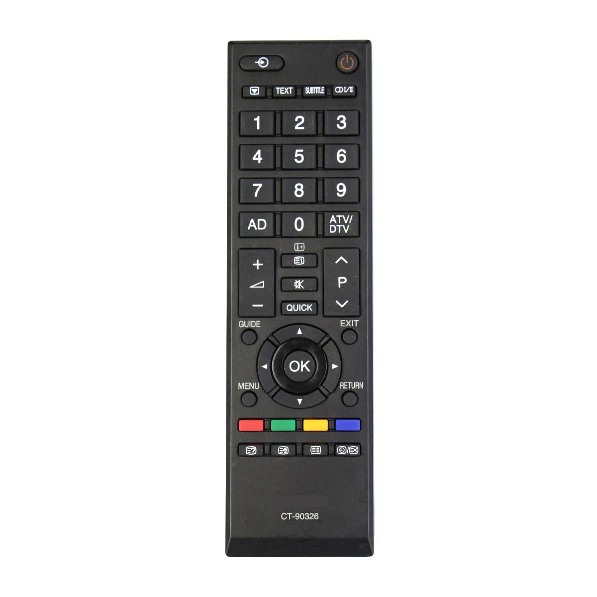 CT-90326 VINABTY Replace Remote Control Fit for Toshiba TV 32LV713B 40LV713B 32AV636DB 19AV616DB 22AV605PB 26AV605PB 32AV713B 19AV616DB 37RV635D 26AV615DB