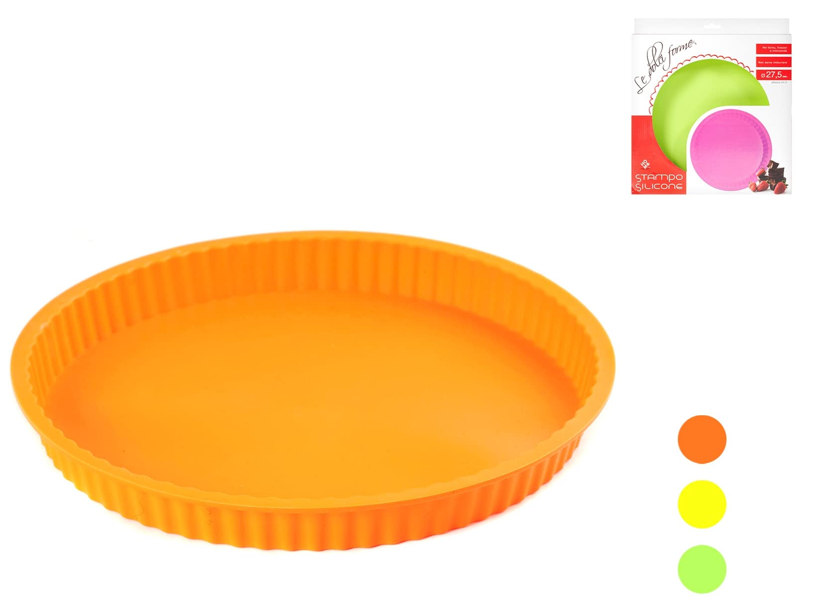 Home 65494 Silicone Tart Mould - Multicoloured