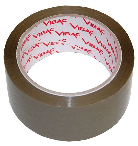 6 Rolls Vibac 425 48mm x 66m Buff Brown Polyprop Hot Melt Adhesive Tape