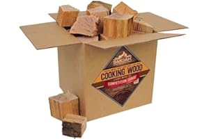 Smoak Firewood’s Cooking Wood Chunks (Competition Grade) USDA Certified for Smoking, Grilling or Barbequing (Hickory 25-30lbs 1728 Cubic in.)