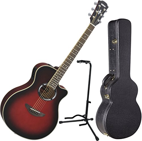 Yamaha APX500III DSR Thinline Acoustic Electric Guitar Dusk Sun Red w/ Hard Case and Stand