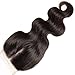 Beauty Forever Hair Brazilian Virgin Hair Body Wave 1 Piece 4×4 Middle Part Lace Closure 100% Unprocessed Human Hair Extensions Natural Color (middle part closure 14'')