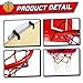 Door Basketball Hoop (15”x11.5”) Mini Wall Basketball Goal Backboard Rim Indoor Toys Set for Toddlers Kids Child Boys Girls Sport with Ball Pump Family Game Gift for Age 3 4 5 6 7 8 Year Old