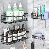 ASTOFLI Shower Caddy 4 pack, Self Adhesive Shower
