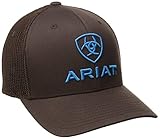 Ariat Men's Brown Blue Half Mesh Hat
