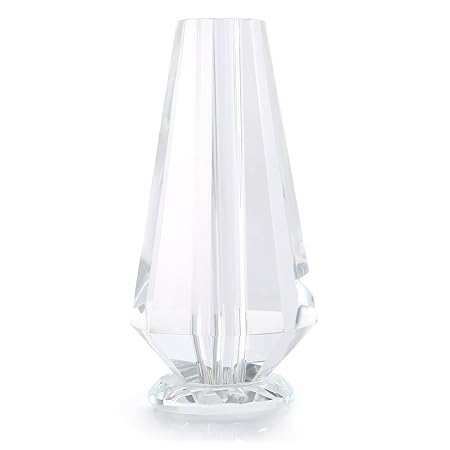 Tall Vase Waterproof Crystal Flower Vase Unique Clear Glass Rose