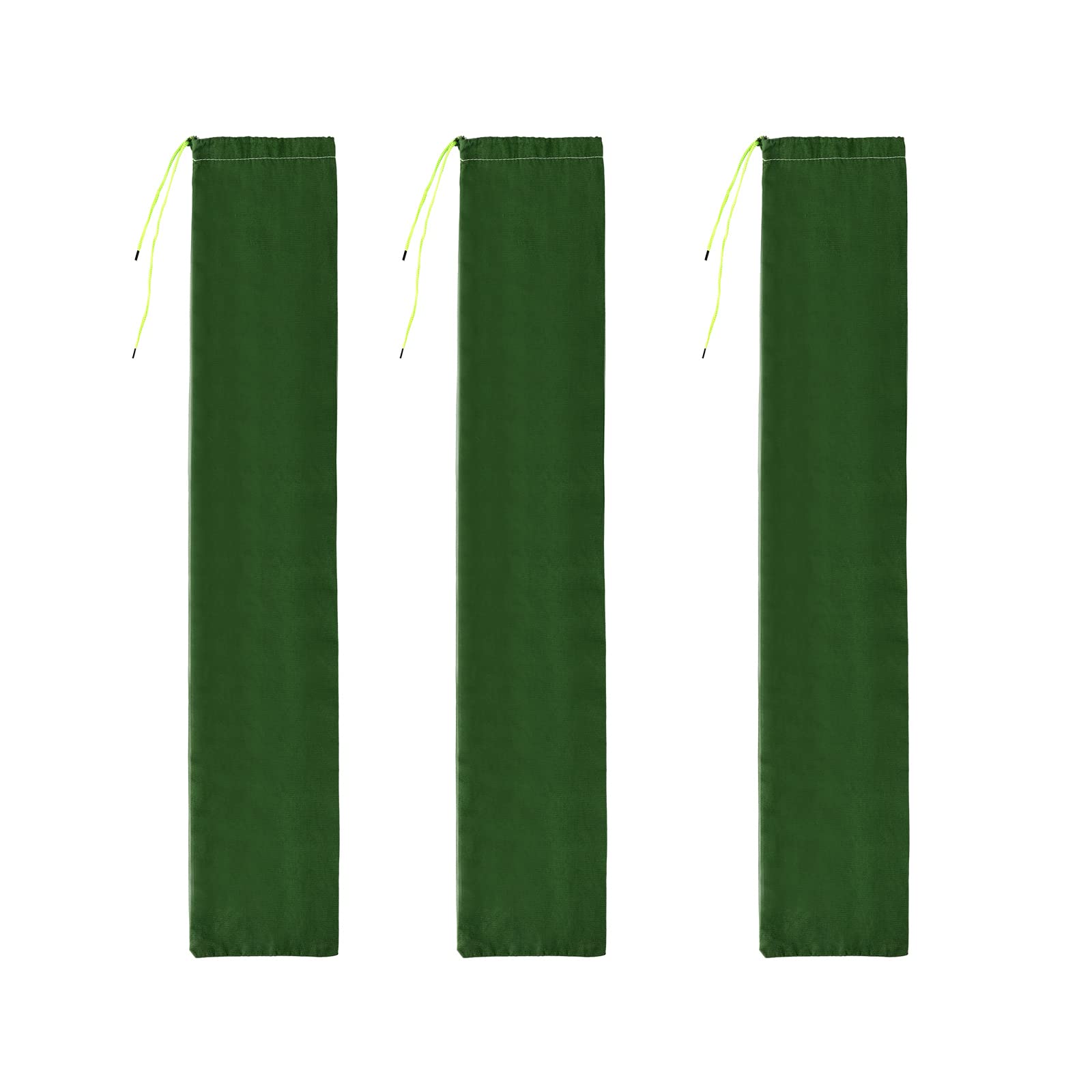 MSUIINT 3PCS Long Canvas Sandbags, Flood Water Barrier Sandbags, Thickened Canvas Flood Protection Sand Bags with Elastic Band