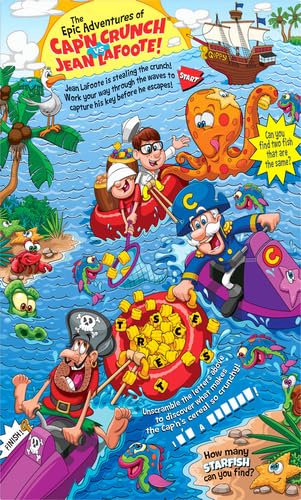 QUAKER CAP’N CRUNCH BREAKFAST CEREAL, 18OZ BOX, 18 OZ