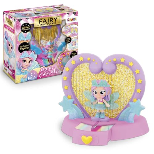 CRAZE Fairy In My Pocket Magic Catwalk Playset – Fairy Doll with 5 Accessories and Special Effects – Unicorn and Princess Toys for Girls Age 3+, Perfect Birthday Present