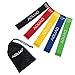 Resistance Bands Exercise - Set of 5, 12-inch Workout Bands - 100% Natural Latex !