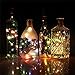Aluan Wine Bottle Lights with Cork 12LED 10 Pack Bottle Lights Waterproof Battery Powered Cork Lights for Wine Bottles Jar Party Wedding Christmas Festival Bar Decoration 10 Pack, Colorful Light