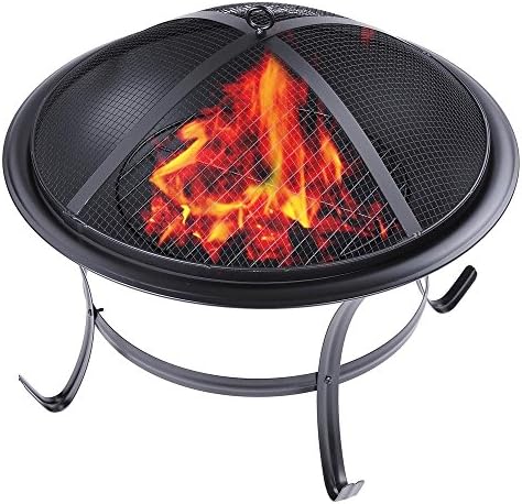 Polding Fire Pit Fireplace Patio Brazier Outdoor Table Heater Barbecue Grill FireBowl
