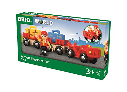 BRIO 33893 Flughafen-Gepäckwagen Zubehörteil Holzeisenbahn – Bild 3