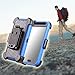 Galaxy S6 Case, MeKo® Shockproof Rugged Hybrid Samsung Galaxy S6 Case with Belt Clip Holster Kickstand and built-in screen protector (Blue)