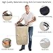 SEMK Hamper Laundry Basket Laundry Hamper Laundry Bag Dirty Clothes Hamper Dokehom College Hamper Dorm Collapsible Easy Carry Folding Tall Clothing Hamper Handy Standing