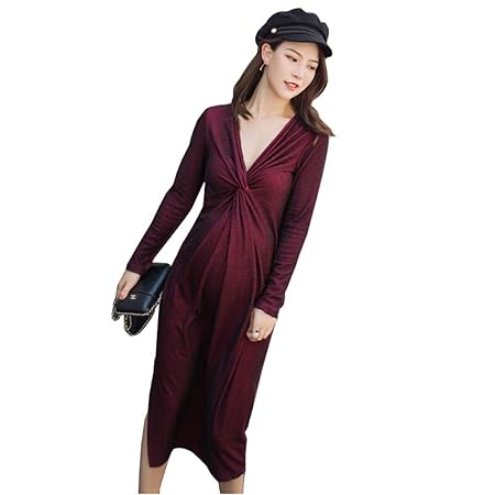 amazon vestito rosso lungo