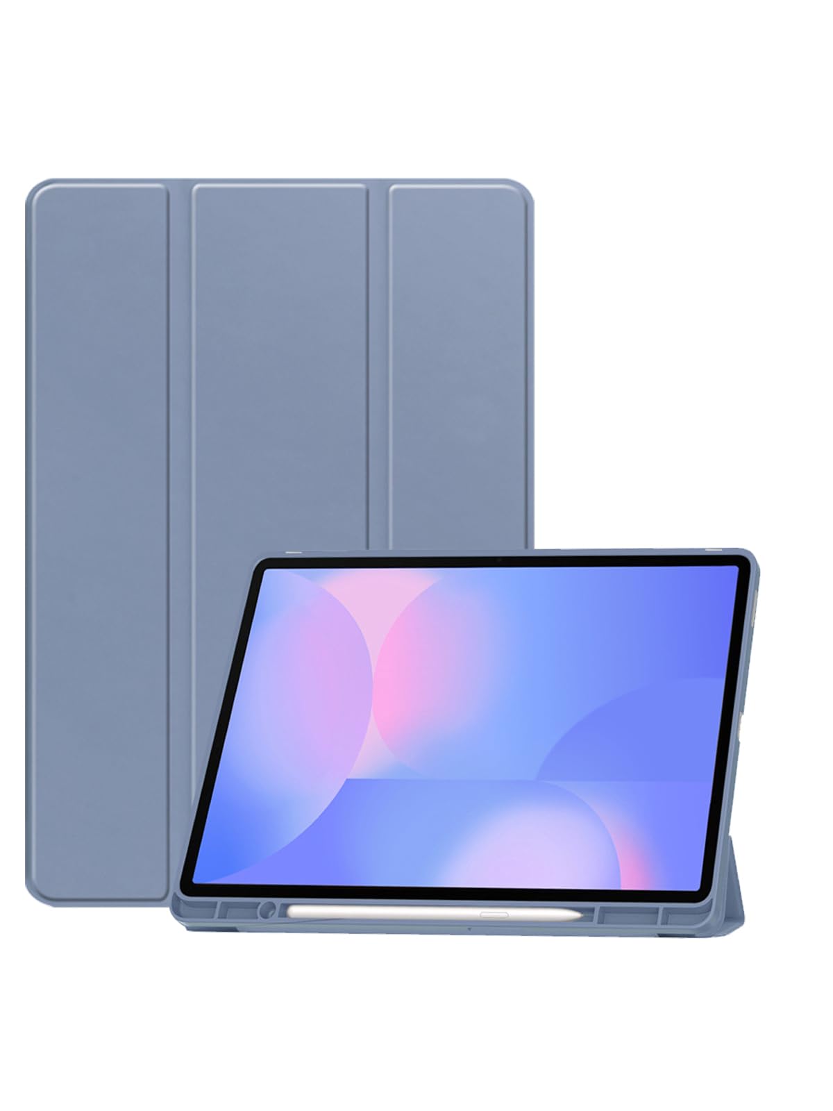 Photo 1 of for Samsung Galaxy Tab S10 FE+ 13 inch Tablet Case,BOVGAC Ultra Slim PU Leather Folding Protective Cover Case with Adjustable Soft TPU Back Shell Full Protection Scratch Resistant(Purple)