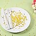 TecUnite Gold Foil Square Table Confetti Sparkle Metallic Confetti for Wedding Party Supplies, 1.76 oz