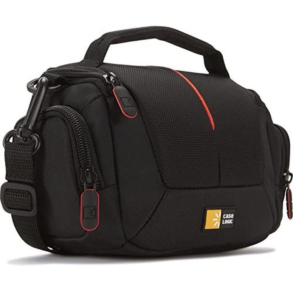 Case Logic DCB305 Compact Camcorder Kit Bag with Interior Dividers and Side Storage Compartments