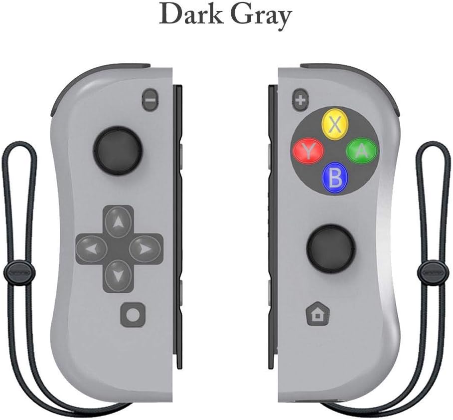 Dinapy LED Wireless (L/R) Controller For Nintendo Switch, Replacement Joystick For Joy Con Wireless Bluetooth Gamepad Controller Dual Motor Axis Gyro With Vibration & Sensor Functions