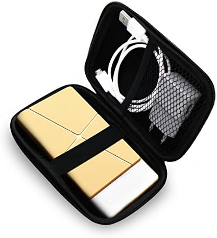 Portable Hard Drive Case. Protective GPS Hard Case| Compact Hard Shell Pouch &amp; USB Flash Drive Carrying Case | Waterproof Travel Case for Cables and Electronics by Boxiki Travel