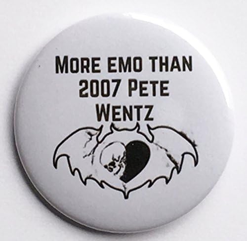 More Emo Than 2007 Pete Wentz 2.25 Inch Pinback Button