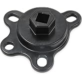 LVOUP Black Crankshaft Turning Tool Engine Rotation Adapter Tool | Compatible for Chevy or Ford V8 Engines