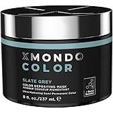 XMONDO Hair Color Slate Grey Hair Healing Semi Permanent Color | Vegan Formula with Hyaluronic Acid to Retain Moisture, and Bond Boosting Technology, 8 Fl Oz 1-Pack