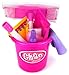 Velocity Toys Little Helper 'F' Deluxe Children's Kid's Pretend Play Toy Cleaning Play Set w/ Floor Dust Mop, Bucket, Dust Pan, Brush, Squeegee, Cleaning Rag, Wet Floor Sign, Mock Soap Bottle & Bar